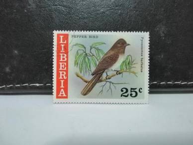 1977 Liberia Stamp Pepper Bird