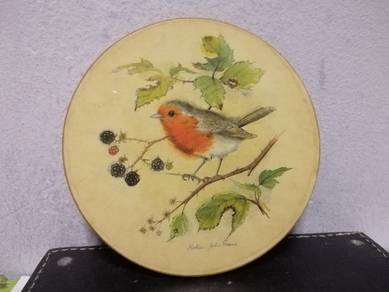 Vintage Coaster Bird Robin