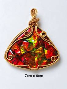 班彩 ammonite/ ammolite