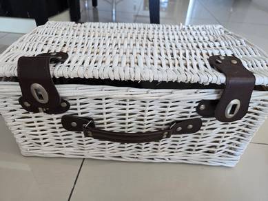 Picnic Basket with Plates etc