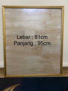 Frame Gambar Kayu. GOLD EDITION 🔥