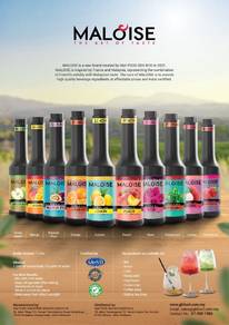 Maloise Fruit Blue Curacao Syrup Juice 1 Liter