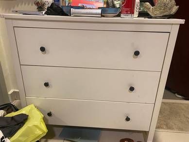 White 3-Drawer Dresser