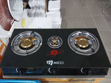 Micci Gas Stove 3 Burner 
