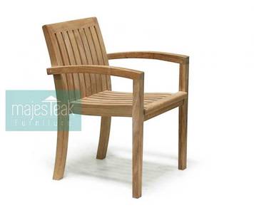 Teak stacking chair - Majesteak