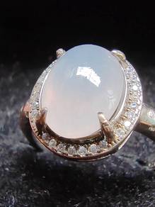 Glassy Lavender Purple Natural Burma Jadeite Jade