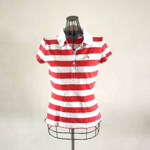 Tommy Hilfiger Women's Striped Piqué Polo Shirt