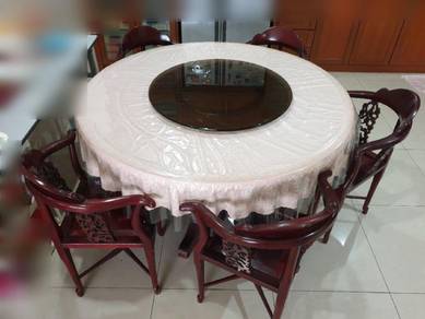 Antique Malacaan merbau wood dining set | 古董马六甲红柳安
