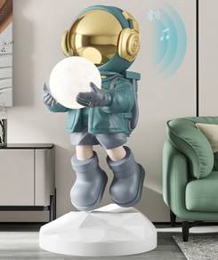 Astronaut Statue Toy Light Lampu Patung Angkasawan
