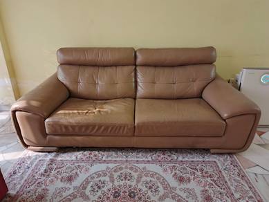Large 3-Seater Beige Sofa