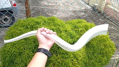 Functional Transparent Long Shofar Blowing Horn