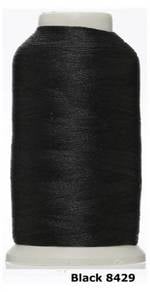 Black 8429 Embroidery Machine Thread Benang Sulam