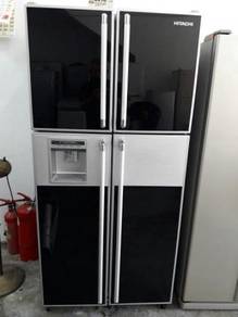 Freezer Hitachi Side by Side Peti Sejuk Fridge Ais