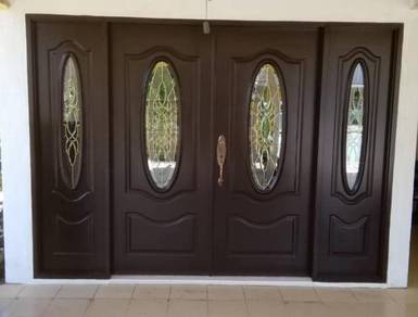 Pintu Cermin Set Besar Elegent Design+ Lock Set