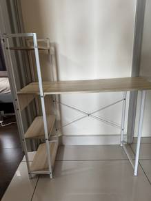 Wooden Desk / Computer Table with Shelves