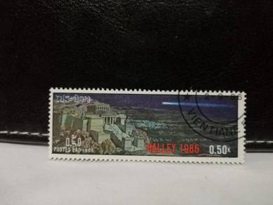 1986 Laos Stamp Halley's Comet