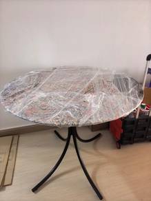 meja bulat kaca untuk dijual