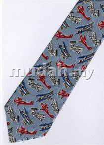 Vintage Glider AeroPlane Airplane Cartoon Neck Tie