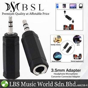 BSL 3.5mm TRS Male To 6.35mm 1/4" Female