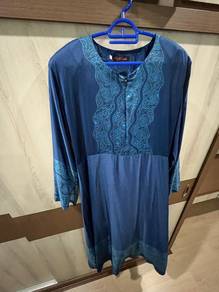 Patterned Blue Jubah