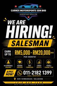 (Used car dealer)  Sales Advisor HIRING 二手车销售员