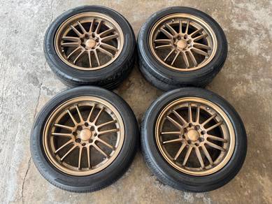 Rim second 16 RE30 siap tayar saga vios myvi city