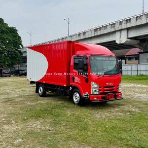 Lori Kontena Isuzu baru NLR Pro 1 Tan (Spec J&T)