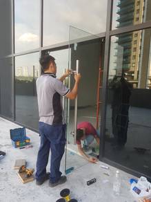 PASANG PINTU JENIS KACA 12mm l glass door 12mm l