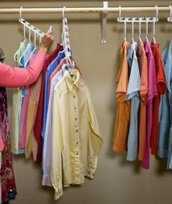 8 Pcs Wonder Hanger Save Closet Space Jimat Almari