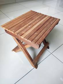 Portable wooden stool chair solid quality wood mat