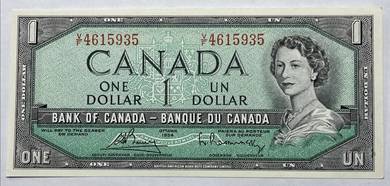 Canada 1 Dollar 1954 QEII - Pick P75c  unc