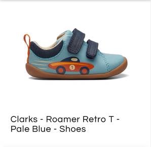 Clarks Roamer Retro ( pale blue leather )