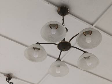 vintage five-light ceiling & Wandleuchte
