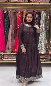 Brown Anarkali Gown