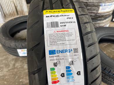 Tayar baru 205 55 16 black arrow racing 2025 new