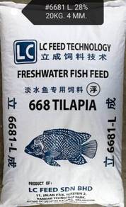 LC 6681 Freshwater Fish Feed 20kg Tilapia Makanan
