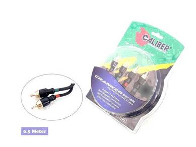 Caliber cranker series 0.5mtr rca cable