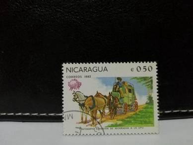 1982 Nicaragua Stamp Horse Coach UPU