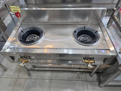 New STOCK – 2 BURNER STAINLESS STEEL GAS STOVE 