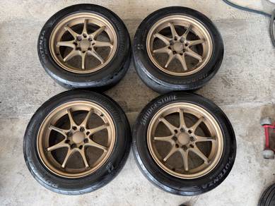 Rim ce28 bronze 15 inch tayar potenza re004