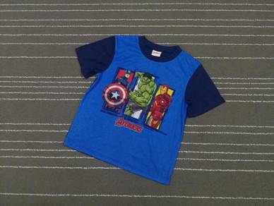 THE AVENGERS BIRU authentic kids T