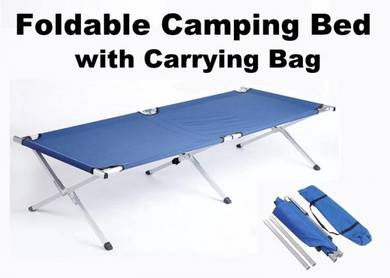 Foldable Folding Oxford BLUE Camping Cot Bed