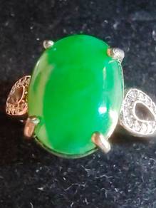 Giok Jadeite Jed "Hijau Mentari" Gred Ice Burma