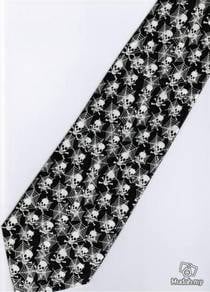 Spider Pirates Jolly Roger Skull Halloween NeckTie