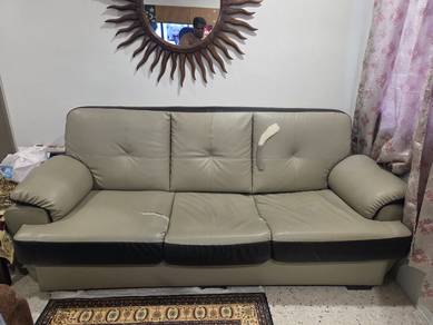 3-Seater synthetic Sofa leather