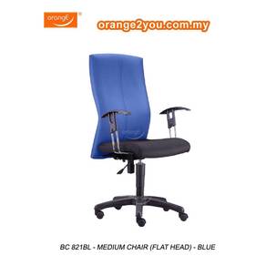 Blue Medium Back Office Chair – Comfort & Modern
