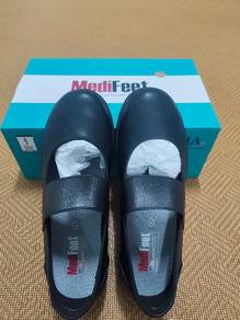 MediFeet Biowalk Black Mary Jane Shoes UK 6