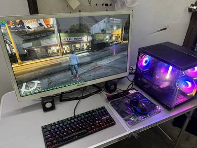 32INCH monitor + 32GB RAM GAMING PC FULL SET