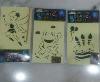 Childrens craft -scratch Art