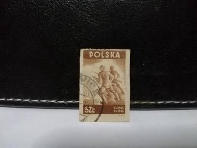 1946 Poland Stamp End of World War II Soldiers